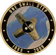 Cook Islands 1 Dollar (Apollo 7 Saturn IVB) ONE SMALL STEP 1969 2009 coin reverse Cook Islands 1 Dollar (Apollo 7 Saturn IVB) ONE SMALL STEP 1969 2009 coin reverse