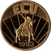 France 1 ECU (Liberty. Marianne) 1993 ECU G coin reverse France 1 ECU (Liberty. Marianne) 1993 ECU G coin reverse