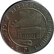 France 1 ECU (LXII Strasbourg European Fair) CAPITALE DE L'EUROPE STRASBOURG coin obverse France 1 ECU (LXII Strasbourg European Fair) CAPITALE DE L'EUROPE STRASBOURG coin obverse