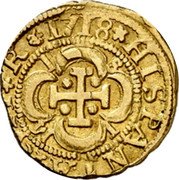Spain 1 Escudo (Philip V. Seville Mint. Cross 1st Type) KM# 253 HISPANIARVM R 1718 coin reverse Spain 1 Escudo (Philip V. Seville Mint. Cross 1st Type) KM# 253 HISPANIARVM R 1718 coin reverse