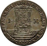 Poland 1 Grosz (August III. Knight) IN PROVINCIIS IUR SAXON PROVISOR ET VICARIUS 1741 1 H coin reverse