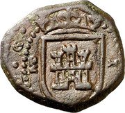 Spain 1 Maravedi Charles II. Madrid Mint. Hammered 1680 MD CAROLVS II D G I coin obverse Spain 1 Maravedi Charles II. Madrid Mint. Hammered 1680 MD CAROLVS II D G I coin obverse