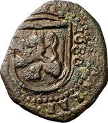 Spain 1 Maravedi Charles II. Madrid Mint. Hammered 1680 MD HISPANIARVM REX 1680 coin reverse Spain 1 Maravedi Charles II. Madrid Mint. Hammered 1680 MD HISPANIARVM REX 1680 coin reverse