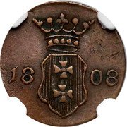Poland 1 Schilling (Danzig. Lefebvre French Occupation. Trial Strike) 18 08 coin obverse Poland 1 Schilling (Danzig. Lefebvre French Occupation. Trial Strike) 18 08 coin obverse