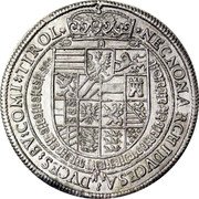 Austria 1 Thaler Rudolf II Hall. Larger Bust 1603  NECNON ARCHIDVCES A:DVCES:BV:COMI::TIROL coin reverse Austria 1 Thaler Rudolf II Hall. Larger Bust 1603  NECNON ARCHIDVCES A:DVCES:BV:COMI::TIROL coin reverse