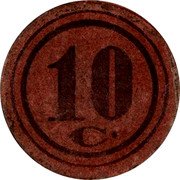 Spain 10 Centimos (Castellar del Valles) 10 C. coin reverse