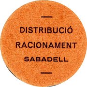 Spain 10 Centimos (Sabadell) DISTRIBUCIÓ RACIONAMENT SABADELL coin obverse Spain 10 Centimos (Sabadell) DISTRIBUCIÓ RACIONAMENT SABADELL coin obverse