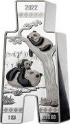 Fiji 10 Dollars (Spade Money Giant Panda) 2022 1 KG .999 AG coin reverse Fiji 10 Dollars (Spade Money Giant Panda) 2022 1 KG .999 AG coin reverse