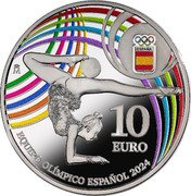 Spain 10 Euro (Spanish Olympic Team) ESPAÑA 10 EURO M EQUIPO OLÍMPICO ESPAÑOL 2024 coin reverse Spain 10 Euro (Spanish Olympic Team) ESPAÑA 10 EURO M EQUIPO OLÍMPICO ESPAÑOL 2024 coin reverse