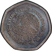 Mexico 10 Pesos Tuerca. Reverse Trial ND (1973)  ESTADOS UNIDOS MEXICANOS coin obverse Mexico 10 Pesos Tuerca. Reverse Trial ND (1973)  ESTADOS UNIDOS MEXICANOS coin obverse