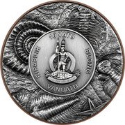Vanuatu 10 Vatu Megalodon 2025 LONG GOD YUMI STANAP 10 VATU RIPABLIK BLONG VANUATU coin obverse Vanuatu 10 Vatu Megalodon 2025 LONG GOD YUMI STANAP 10 VATU RIPABLIK BLONG VANUATU coin obverse