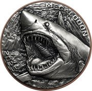 Vanuatu 10 Vatu Megalodon 2025 MEGALODON 2025 coin reverse Vanuatu 10 Vatu Megalodon 2025 MEGALODON 2025 coin reverse