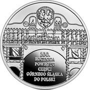 Poland 10 Zlotych 100th Anniversary of the Return of a Part of Upper Silesia to Poland 2022 mw Proof 100. ROCZNICA POWROTU CZESCI GORNEGO SLASKA DO POLSKI KDK coin reverse Poland 10 Zlotych 100th Anniversary of the Return of a Part of Upper Silesia to Poland 2022 mw Proof 100. ROCZNICA POWROTU CZESCI GORNEGO SLASKA DO POLSKI KDK coin reverse