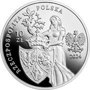 Poland 10 Zlotych (160th Anniversary of the Death of Romuald Traugutt) RZECZPOLITA POLSKA 2024 MW 10 ZŁ coin obverse Poland 10 Zlotych (160th Anniversary of the Death of Romuald Traugutt) RZECZPOLITA POLSKA 2024 MW 10 ZŁ coin obverse