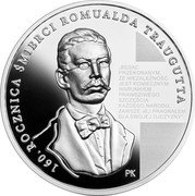 Poland 10 Zlotych (160th Anniversary of the Death of Romuald Traugutt) PK 160. ROCZNICA ŚMIERCI ROMUALDA TRAUGUTTA „BĘDĄC PRZEKONANYM, ŻE NIEZALEŻNOŚĆ JEST KONIECZNYM WARUNKIEM PRAWDZIWEGO SZCZĘŚCIA KAŻDEGO NARODU, ZAWSZE JEJ PRAGNĄŁEM DLA SWOJEJ OJCZYZNY” coin reverse Poland 10 Zlotych (160th Anniversary of the Death of Romuald Traugutt) PK 160. ROCZNICA ŚMIERCI ROMUALDA TRAUGUTTA „BĘDĄC PRZEKONANYM, ŻE NIEZALEŻNOŚĆ JEST KONIECZNYM WARUNKIEM PRAWDZIWEGO SZCZĘŚCIA KAŻDEGO NARODU, ZAWSZE JEJ PRAGNĄŁEM DLA SWOJEJ OJCZYZNY” coin reverse