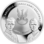 Poland 10 Zlotych 80th Anniversary of Operation Sharp Gate 2024 mw „OSTRA BRAMA” 80. ROCZNICA OPERACJI ARMII KRAJOWEJ coin reverse Poland 10 Zlotych 80th Anniversary of Operation Sharp Gate 2024 mw „OSTRA BRAMA” 80. ROCZNICA OPERACJI ARMII KRAJOWEJ coin reverse