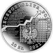 Poland 10 Zlotych Adam Krzyzanowski 2021 MW Proof RZECZPOSPOLITA POLSKA 10 ZŁ 2021 MW... coin obverse Poland 10 Zlotych Adam Krzyzanowski 2021 MW Proof RZECZPOSPOLITA POLSKA 10 ZŁ 2021 MW... coin obverse