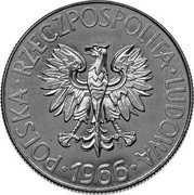Poland 10 Zlotych (Tadeusz Kosciuszko. Trial Strike) POLSKA RZECZPOSPOLITA LUDOWA 1966 coin obverse
