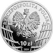 Poland 10 Zlotych (Zygmunt Szendzielarz Lupaszka) RZECZPOSPOLITA POLSKA MW 10 ZŁ 2024 coin obverse Poland 10 Zlotych (Zygmunt Szendzielarz Lupaszka) RZECZPOSPOLITA POLSKA MW 10 ZŁ 2024 coin obverse