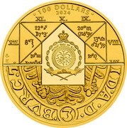 Niue 100 Dollars (Albrecht von Wallenstein & Ferdinand II) 100 DOLLARS 2024 PUBLIC SEAL OF NIUE ATUA NIUE TUKULAGI CM FZ coin obverse