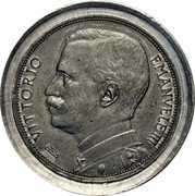 Italy 100 Lire Victor Emmanuel III Pattern. Agricultural Italy 1912 R VITTORIO EMANUELE III coin obverse Italy 100 Lire Victor Emmanuel III Pattern. Agricultural Italy 1912 R VITTORIO EMANUELE III coin obverse