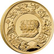 UK 1000 Pounds (The Waterloo Medal Allied Leaders)  coin reverse UK 1000 Pounds (The Waterloo Medal Allied Leaders)  coin reverse