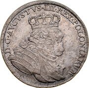 Poland 18 Groszy (August III. Pattern) KM# Pn43 D G AVGVSTVS III REX POLONIARUM coin obverse Poland 18 Groszy (August III. Pattern) KM# Pn43 D G AVGVSTVS III REX POLONIARUM coin obverse