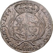 Poland 18 Groszy (August III. Pattern) KM# Pn43 SAC ROM IMP ARCHIM ET ELECT 1754 E18C coin reverse Poland 18 Groszy (August III. Pattern) KM# Pn43 SAC ROM IMP ARCHIM ET ELECT 1754 E18C coin reverse