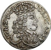 Poland 18 Groszy (Johann Casimir. Crowned Shield) IOAN CASI DG REX P & S coin obverse Poland 18 Groszy (Johann Casimir. Crowned Shield) IOAN CASI DG REX P & S coin obverse