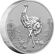 Australia 2 Dollars (Next Generation Australian Emu. Piedfort) P125 2024 NM coin reverse Australia 2 Dollars (Next Generation Australian Emu. Piedfort) P125 2024 NM coin reverse