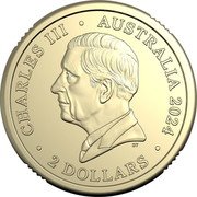 Australia 2 Dollars Paris Paralympics 2024  BU in Coincard CHARLES III AUSTRALIA 2024 2 DOLLARS DT coin obverse Australia 2 Dollars Paris Paralympics 2024  BU in Coincard CHARLES III AUSTRALIA 2024 2 DOLLARS DT coin obverse