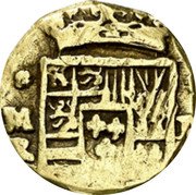 Spain 2 Escudos (Philip V. Madrid Mint. Cross 1st Type) PHILIPVS V D G M BR II coin obverse Spain 2 Escudos (Philip V. Madrid Mint. Cross 1st Type) PHILIPVS V D G M BR II coin obverse