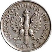 Poland 2 Zlote (Woman and Ears. Test Coin) RZECZPOSPOLITA POLSKA 1925 coin obverse