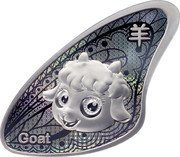 Samoa 20 Cents Chinese Zodiac. Year of the Goat 2023 羊 GOAT coin reverse Samoa 20 Cents Chinese Zodiac. Year of the Goat 2023 羊 GOAT coin reverse