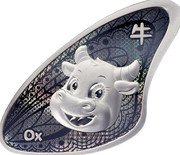 Samoa 20 Cents Chinese Zodiac. Year of the Ox 2023 牛 OX coin reverse Samoa 20 Cents Chinese Zodiac. Year of the Ox 2023 牛 OX coin reverse