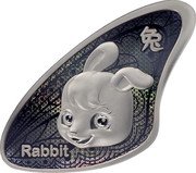 Samoa 20 Cents Chinese Zodiac. Year of the Rabbit 2023 鸡 RABBIT coin reverse Samoa 20 Cents Chinese Zodiac. Year of the Rabbit 2023 鸡 RABBIT coin reverse