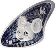 Samoa 20 Cents Chinese Zodiac. Year of the Rat 2023 鼠 RAT coin reverse Samoa 20 Cents Chinese Zodiac. Year of the Rat 2023 鼠 RAT coin reverse