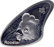 Samoa 20 Cents Chinese Zodiac. Year of the Rooster 2023 鸡 ROOSTER coin reverse Samoa 20 Cents Chinese Zodiac. Year of the Rooster 2023 鸡 ROOSTER coin reverse