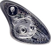 Samoa 20 Cents Chinese Zodiac. Year of the Tiger 2023 ELIZABETH II SAMOA IRB 20 CENTS 2023 coin obverse Samoa 20 Cents Chinese Zodiac. Year of the Tiger 2023 ELIZABETH II SAMOA IRB 20 CENTS 2023 coin obverse