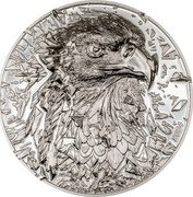 Cook Islands 20 Dollars (Bald Eagle) 2024 coin reverse