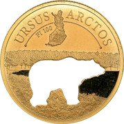 Cook Islands 20 Dollars (Brown Bear) URSUS ARCTOS FI 100 coin reverse Cook Islands 20 Dollars (Brown Bear) URSUS ARCTOS FI 100 coin reverse