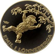 Niue 20 Dollars Emil of Lonneberga 2016  Proof ©BJÖRN BERG EMIL I LÖNNEBERGA coin reverse Niue 20 Dollars Emil of Lonneberga 2016  Proof ©BJÖRN BERG EMIL I LÖNNEBERGA coin reverse