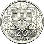 Portugal 20 Escudos Salazar Bridge. Pattern 1966  KM# Pr19 20 ESCUDOS coin reverse Portugal 20 Escudos Salazar Bridge. Pattern 1966  KM# Pr19 20 ESCUDOS coin reverse