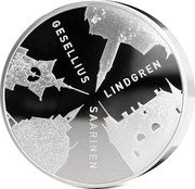 Finland 20 Euro (Finnish Architecture. Gesellius, Lindgren, Saarinen) GESELLIUS LINDGREN SAARINEN coin reverse