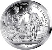 France 20 Euro (The Battle of Cowpens) COMITIA AMERICANA DUPRÉ F RF 2024 DANIELI MORGAN DUCI EXERCITUS coin obverse