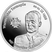 Poland 20 Zlotych The Polish Thermopylae. The Warsaw Thermopylae 2023 mw WARSZAWSKIE TERMOPILE 20-21 IX 1939 MJR BRONISŁAW C. KAMIŃSKI KK coin reverse