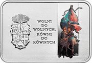 Poland 20 Zlotych Union of Lublin 2019 MW Proof WOLNI DO WOLNYCH. RÓWNI DO RÓWNYCH. SM coin reverse