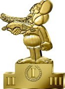 France 200 Euro Asterix and the Olympic Games. Podium 2024 c+⊞ I II III coin reverse