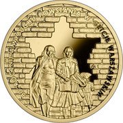 Poland 200 Zlotych 80th Anniversary of the Outbreak of the Warsaw Ghetto Uprising 2023 mw 80. ROCZNICA WYBUCHU POWSTANIA W GETCIE WARSZAWSKIM SM coin reverse