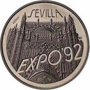 Poland 200000 Zlotych EXPO'92 in Seville. Trial Strike 1992 MW SEVILLA PRÓBA E EXPO 92 coin reverse